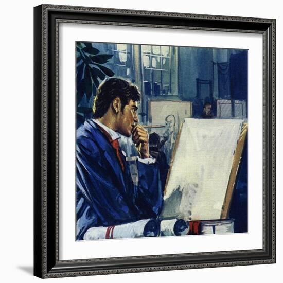 Manet Was Given a Choice by His Father: the Civil Service or the Navy-Luis Arcas Brauner-Framed Giclee Print