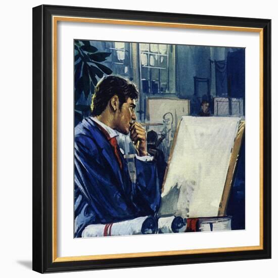 Manet Was Given a Choice by His Father: the Civil Service or the Navy-Luis Arcas Brauner-Framed Giclee Print