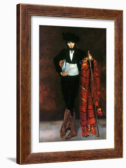 Manet: Young Man, 1863-Edouard Manet-Framed Giclee Print
