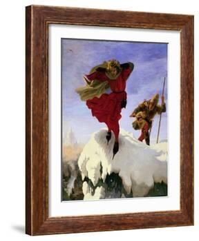 Manfred on the Jungfrau, 1840-61-Ford Madox Brown-Framed Giclee Print