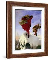 Manfred on the Jungfrau, 1840-61-Ford Madox Brown-Framed Giclee Print