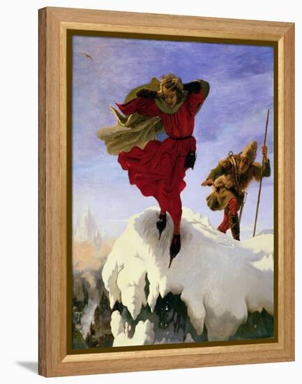 Manfred on the Jungfrau, 1840-61-Ford Madox Brown-Framed Premier Image Canvas