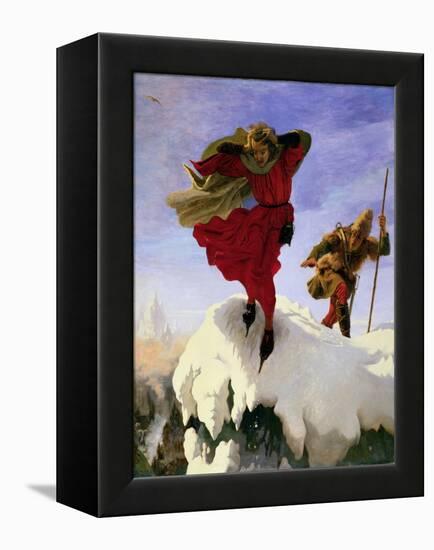 Manfred on the Jungfrau, 1840-61-Ford Madox Brown-Framed Premier Image Canvas