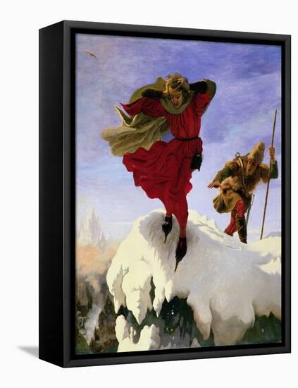 Manfred on the Jungfrau, 1840-61-Ford Madox Brown-Framed Premier Image Canvas