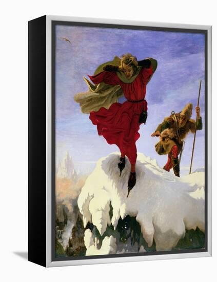 Manfred on the Jungfrau, 1840-61-Ford Madox Brown-Framed Premier Image Canvas