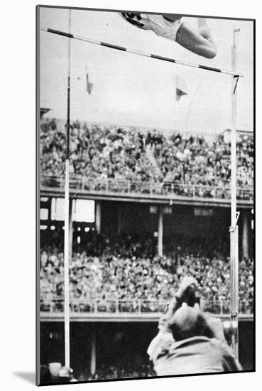 Manfred Preussger Performing in the Men's Pole Vault at the 1956 Melbourne Olympics-null-Mounted Photographic Print