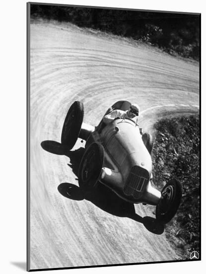 Manfred Von Brauchitsch Driving Mercedes-Benz W25 Grand Prix Car, 1934-null-Mounted Photographic Print