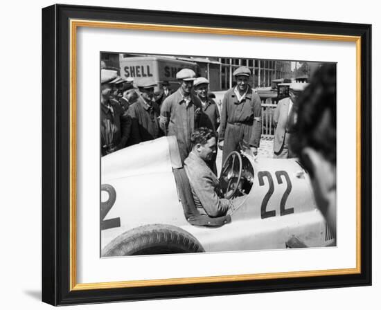 Manfred Von Brauchitsch in a Mercedes-Benz, French Grand Prix, Montlhéry, 1934-null-Framed Photographic Print