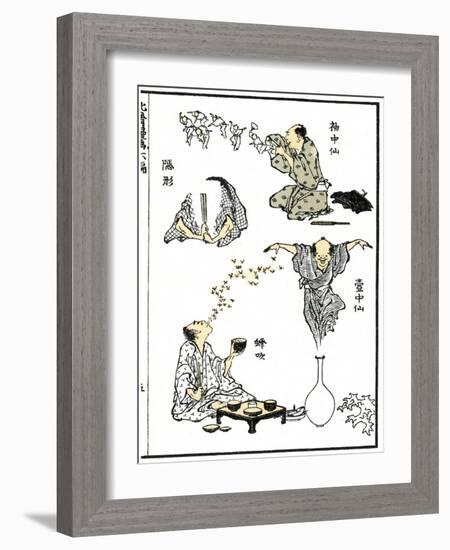 Manga, 1819-Katsushika Hokusai-Framed Giclee Print