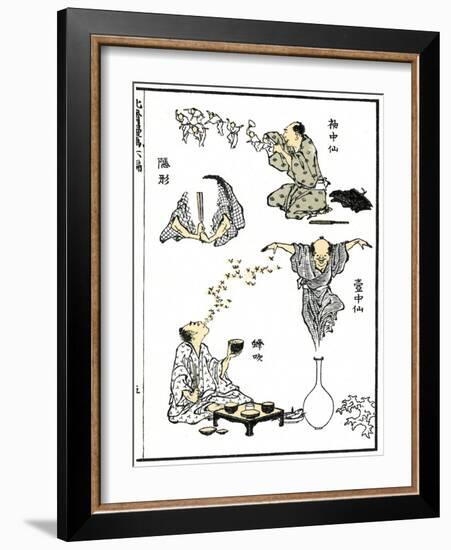 Manga, 1819-Katsushika Hokusai-Framed Giclee Print