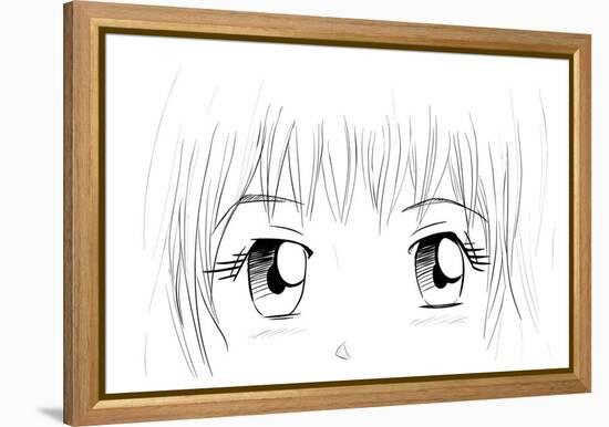 Manga Eyes-yienkeat-Framed Stretched Canvas