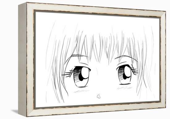 Manga Eyes-yienkeat-Framed Stretched Canvas
