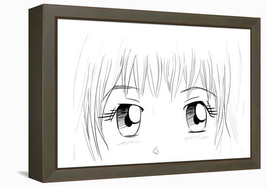 Manga Eyes-yienkeat-Framed Stretched Canvas