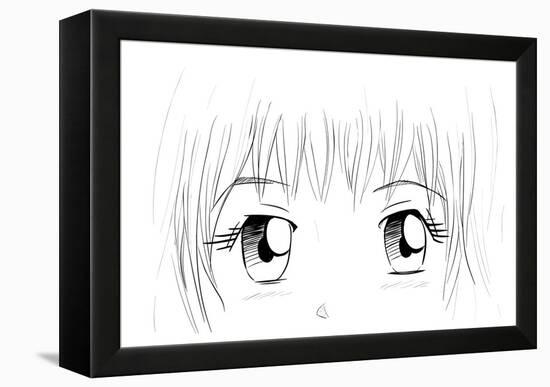 Manga Eyes-yienkeat-Framed Stretched Canvas