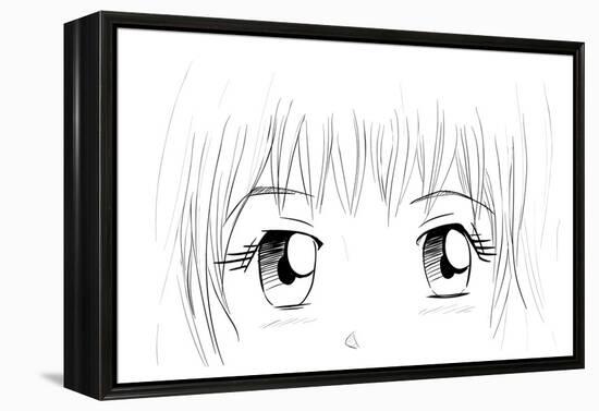 Manga Eyes-yienkeat-Framed Stretched Canvas