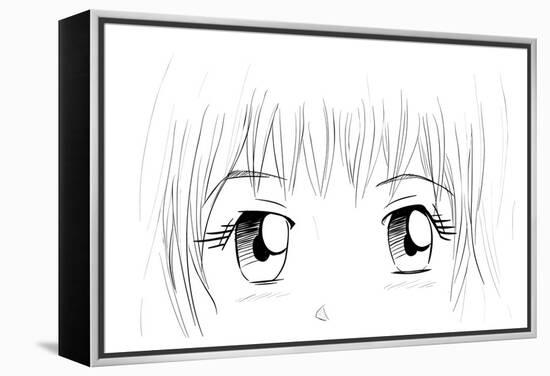 Manga Eyes-yienkeat-Framed Stretched Canvas