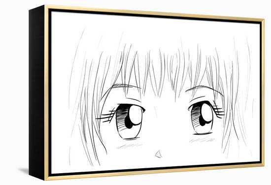 Manga Eyes-yienkeat-Framed Stretched Canvas