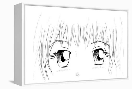 Manga Eyes-yienkeat-Framed Stretched Canvas