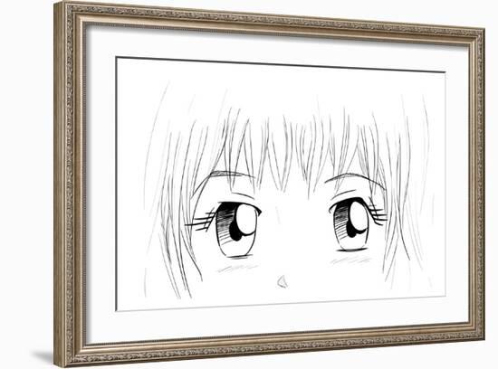 Manga Eyes-yienkeat-Framed Art Print