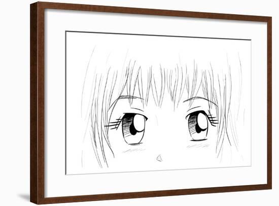 Manga Eyes-yienkeat-Framed Art Print