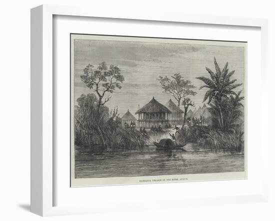 Manganja Village on the Shire, Africa-null-Framed Giclee Print