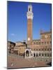 Mangia Tower Above the Piazza Del Campo in Siena, UNESCO World Heritage Site, Tuscany, Italy-Lightfoot Jeremy-Mounted Photographic Print
