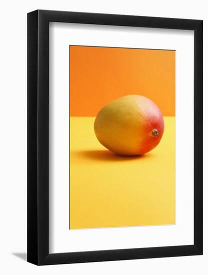 Mango on Coloured Background-Kr?ger and Gross-Framed Photographic Print