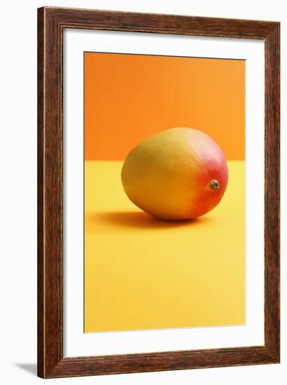 Mango on Coloured Background-Kr?ger and Gross-Framed Photographic Print