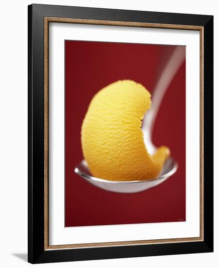 Mango Sorbet on a Spoon-Marc O^ Finley-Framed Photographic Print