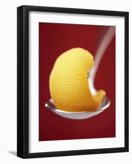 Mango Sorbet on a Spoon-Marc O^ Finley-Framed Photographic Print