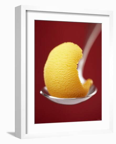 Mango Sorbet on a Spoon-Marc O^ Finley-Framed Photographic Print