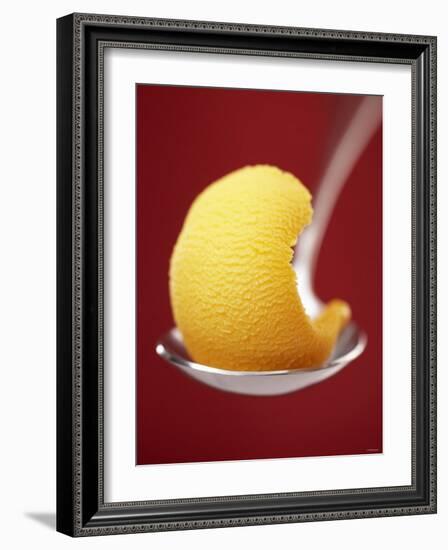 Mango Sorbet on a Spoon-Marc O^ Finley-Framed Photographic Print