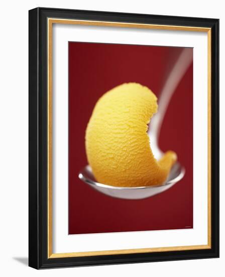 Mango Sorbet on a Spoon-Marc O^ Finley-Framed Photographic Print