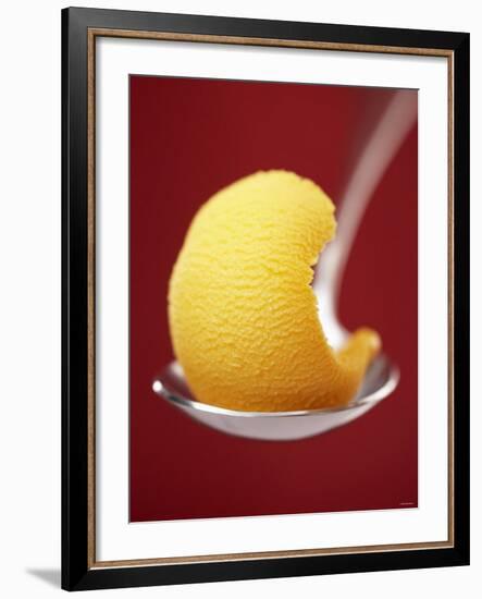 Mango Sorbet on a Spoon-Marc O^ Finley-Framed Photographic Print