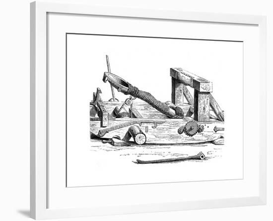 Mangonel, an Engine of War in the 15th Century-null-Framed Giclee Print