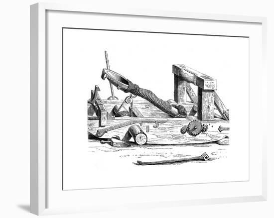 Mangonel, an Engine of War in the 15th Century-null-Framed Giclee Print