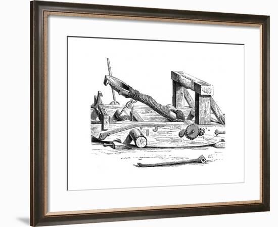 Mangonel, an Engine of War in the 15th Century-null-Framed Giclee Print
