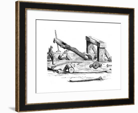 Mangonel, an Engine of War in the 15th Century-null-Framed Giclee Print