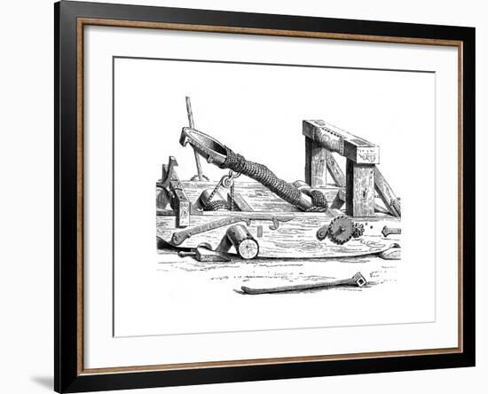 Mangonel, an Engine of War in the 15th Century-null-Framed Giclee Print