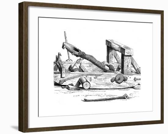 Mangonel, an Engine of War in the 15th Century-null-Framed Giclee Print