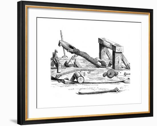 Mangonel, an Engine of War in the 15th Century-null-Framed Giclee Print