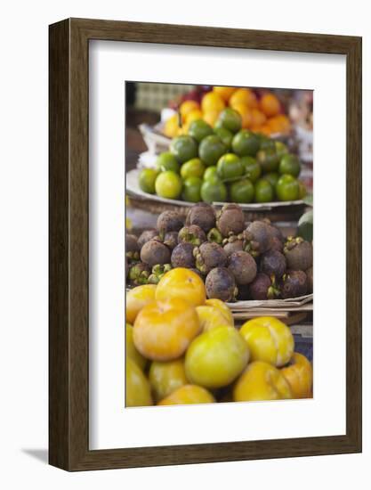 Mangosteens at Market, Phnom Penh, Cambodia, Indochina, Southeast Asia, Asia-Ian Trower-Framed Photographic Print