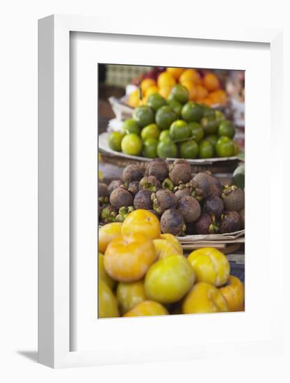 Mangosteens at Market, Phnom Penh, Cambodia, Indochina, Southeast Asia, Asia-Ian Trower-Framed Photographic Print