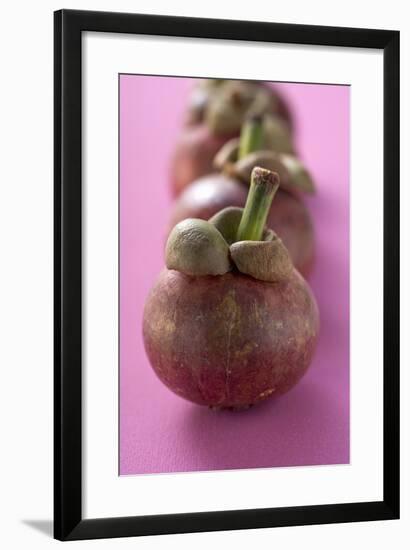 Mangosteens in a Row-Foodcollection-Framed Photographic Print