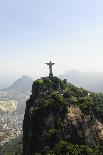 Aerial View Of Christ Redeemer And Corcovado Mountain In Rio De Janeiro-mangostock-Photographic Print