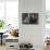 Manhatan Bridge Column Bw Flat-Moises Levy-Framed Stretched Canvas displayed on a wall