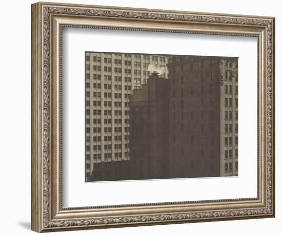 Manhatta - Skyscrapers in Shadows, Negative date: 1920-Charles Sheeler-Framed Art Print