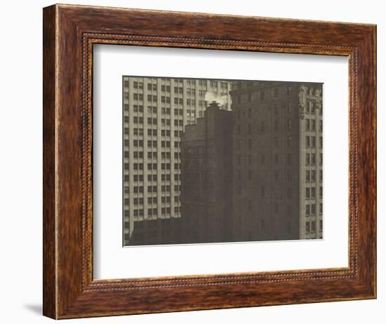 Manhatta - Skyscrapers in Shadows, Negative date: 1920-Charles Sheeler-Framed Art Print