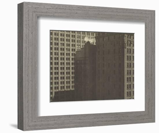 Manhatta - Skyscrapers in Shadows, Negative date: 1920-Charles Sheeler-Framed Art Print