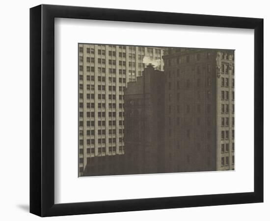 Manhatta - Skyscrapers in Shadows, Negative date: 1920-Charles Sheeler-Framed Art Print